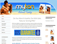 Tablet Screenshot of mytanningpills.com